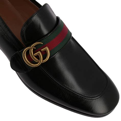 black gucci shoes loafers|Gucci black loafers men.